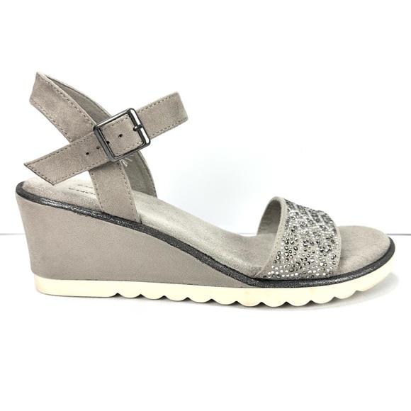Sonoma Shoes - Sonoma Good For Life Ortholite Foam Gray Suede Rhinestones Women’s